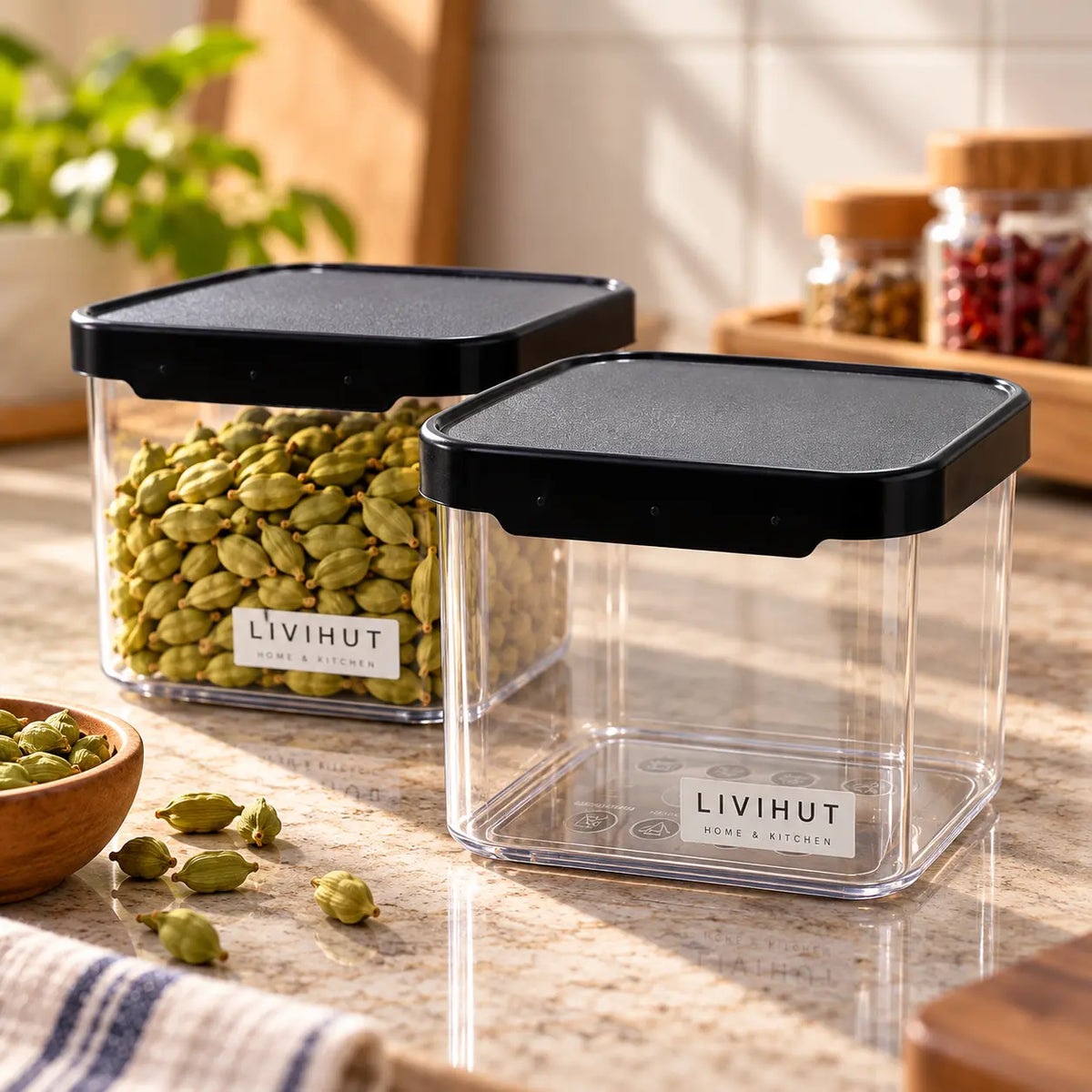 600 ml Airtight Kitchen Storage Container Set of 6