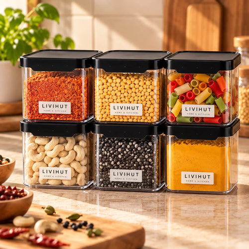 600 ml Airtight Kitchen Storage Container Set of 6