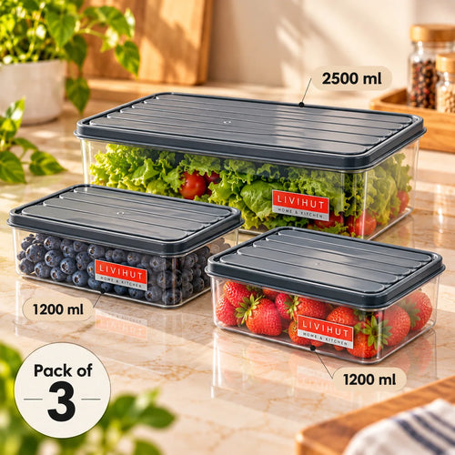 Refrigerator Storage Container Set of 3