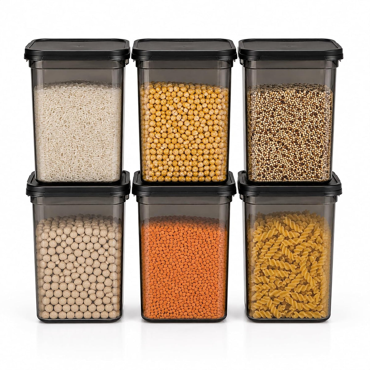 1200 ml Airtight Kitchen Storage Container Set of 6